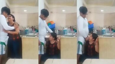 Kitchen mein devar ke lund ka swaad leti sexy Sruthi bhabhi