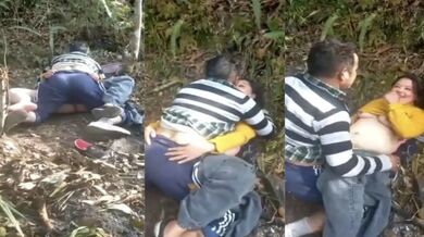 Assam ke jungle mein chudai karte pati-patni ka Desi Sex MMS